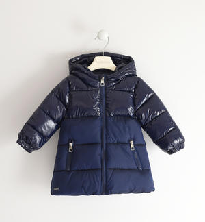 Giubbotto bambina shining bicolor BLU