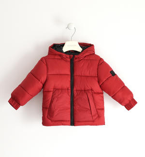 Boy's jacket with zip RED