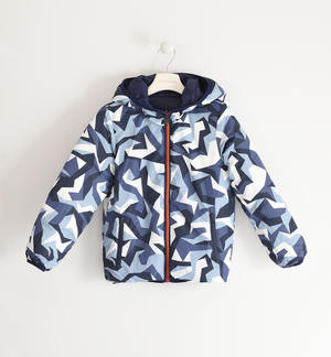 Reversible jacket for boys, 100 grams model BLUE