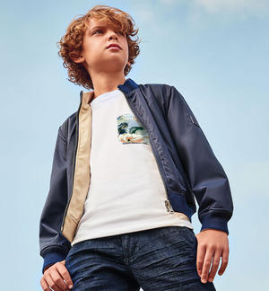 Boys' reversible bomber jacket