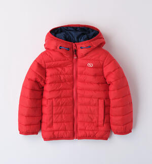 Boys' red 100 gram padded jacket
