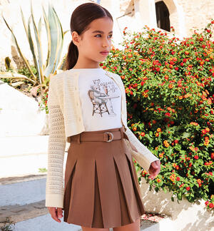 Pleated skirt for girls