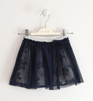 Fiat Nuova 500 skirt with flowers and tulle BLUE