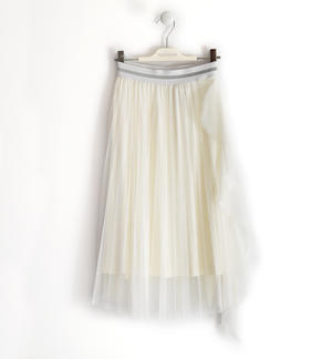 Viscose and tulle girls¿ skirt
