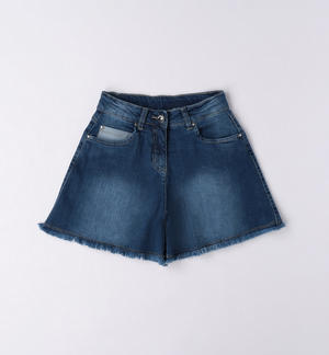 Girl's denim culottes
