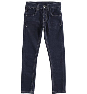 Boys¿ jeans in stretch organic cotton denim BLUE