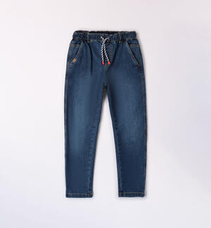 Boys' drawstring jeans