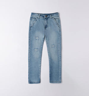 Jeans ragazzo cotone organico BLU