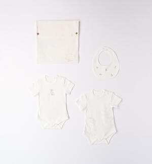 Kit body, bavetta e sacchettino unisex