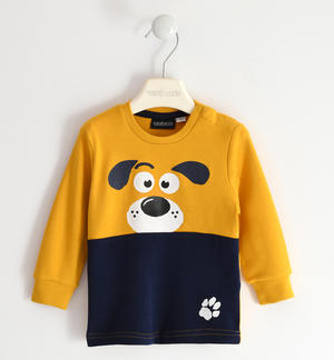 Boy's t-shirt with little dog YELLOW
