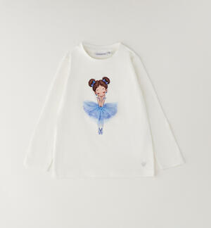 Maglia da bambina girocollo