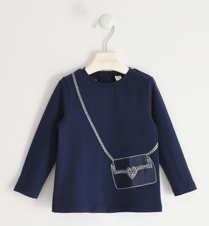 Girl's t-shirt with bag BLUE
