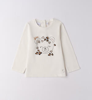 Maglietta bambina con orso