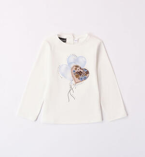 Girls' balloon t-shirt