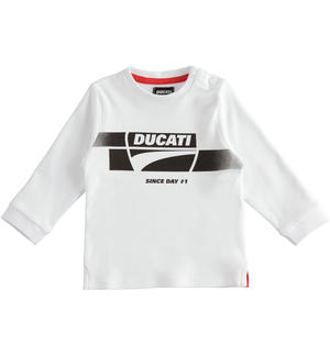 Ducati t-shirt for baby boys WHITE