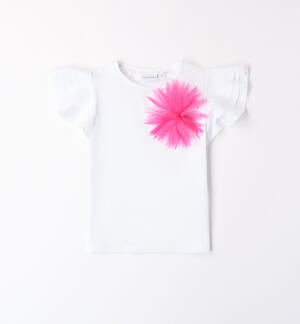 Girls' flower T-shirt
