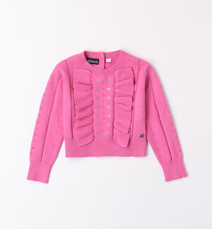 Girls' pink jumper