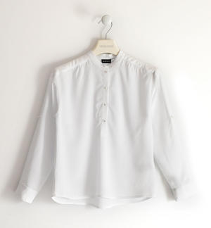 100% viscose maxi shirt for girls WHITE