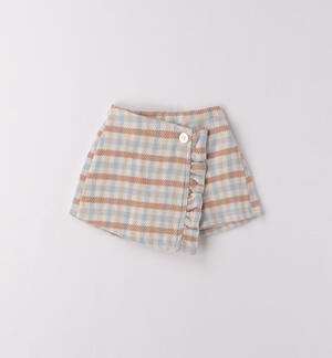 Pantaloncino a quadri per bimba
