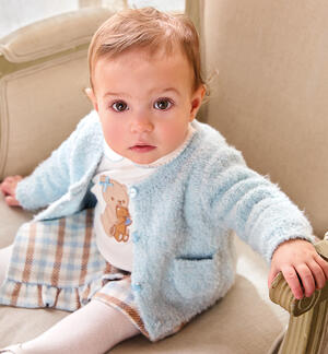 Checkered shorts for baby girl
