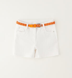 Pantaloncino con cintura per bambina
