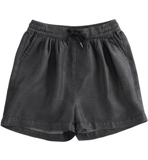 100% lyocell shorts for girls BLACK
