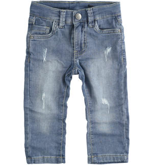 Slim fit denim trousers for boys BLUE