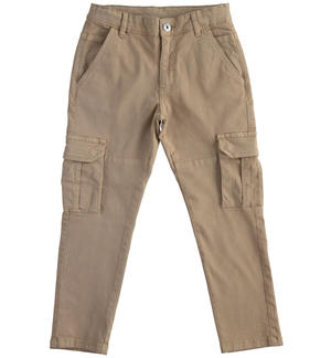 LONG WOVEN TROUSERS BROWN