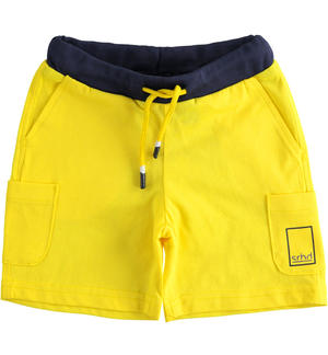 Boys shorts with side pockets YELLOW