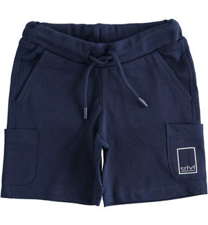 Boys shorts with side pockets BLUE
