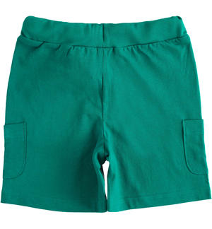 Boys shorts with side pockets GREEN