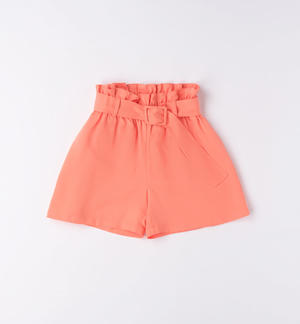 Girl's shorts with belt