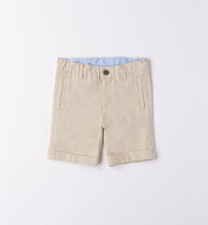 Boys' elegant shorts BEIGE