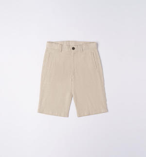 Boys' elegant shorts BEIGE