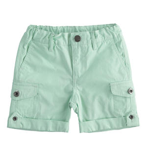 Boys shorts with side pockets GREEN