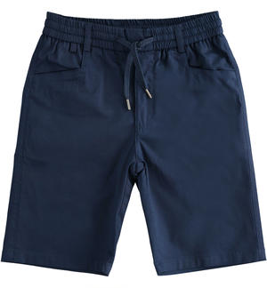 Regular fit short trousers for boy BLUE