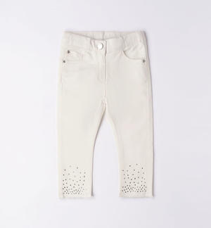 Pantalone lungo con strass bambina