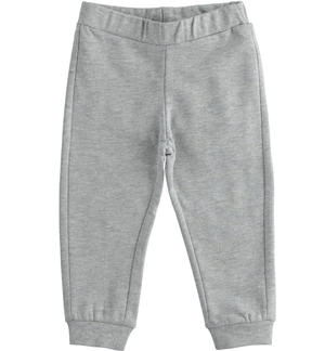 girl's jogging pants with heart GREY
