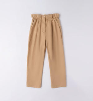 Girl's gathered waist trousers