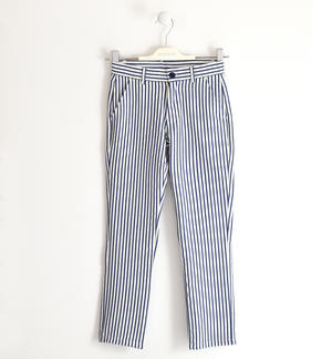 Striped pattern elegant trousers for boys BLUE