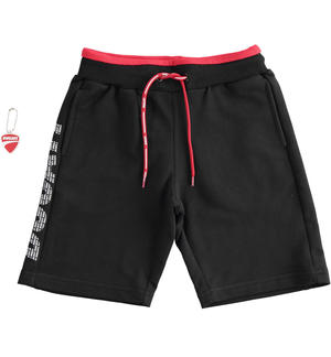 100% cotton Sarabanda meets Ducati boy¿s shorts BLACK