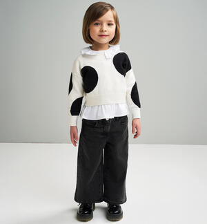 Girl's denim trousers