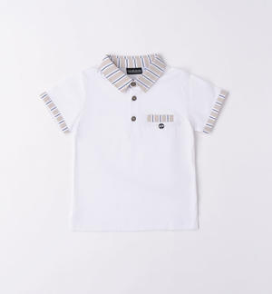 Boys' 100% cotton polo shirt