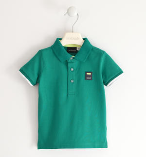 Short sleeve boys polo shirt GREEN