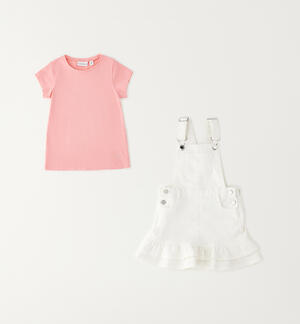 Overalls and t-shirts for girls