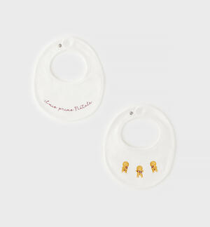 Baby girl bib set