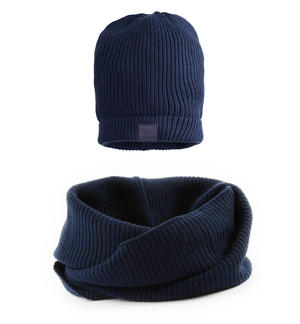 Boy's hat and scarf set BLUE