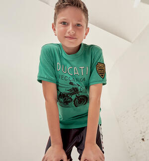T-shirt Ducati con patch per ragazzo