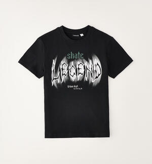 T-shirt nera per ragazzo