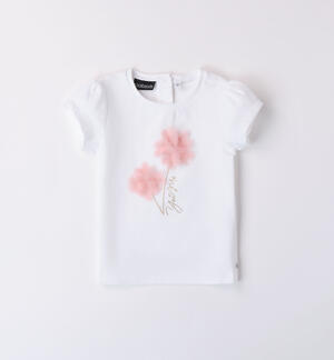 Girl's T-shirt with tulle